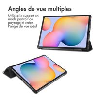 imoshion Coque tablette Design Trifold Samsung Galaxy Tab S6 Lite (2020/2022/2024)  - Black Marble