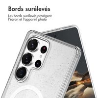 imoshion Coque Pailletée avec MagSafe Samsung Galaxy S24 Ultra - Paillettes Transparent