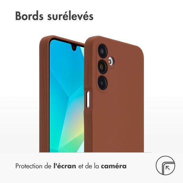 Accezz Coque Liquid Silicone Samsung Galaxy A16 - New Tea Brown