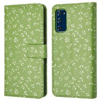 imoshion Étui de télephone portefeuille Design Samsung Galaxy S20 FE - Green Flowers