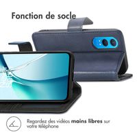 imoshion Étui de télephone portefeuille de luxe OnePlus Nord CE 4 Lite 5G - Bleu foncé