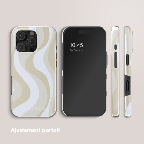Selencia Coque arrière Vivid avec MagSafe Apple iPhone 16 Pro - Desert Waves Beige
