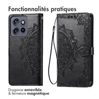 imoshion Etui de télephone Mandala Motorola Thinkphone 25 / Edge 50 Neo / Edge 60 Neo - Noir