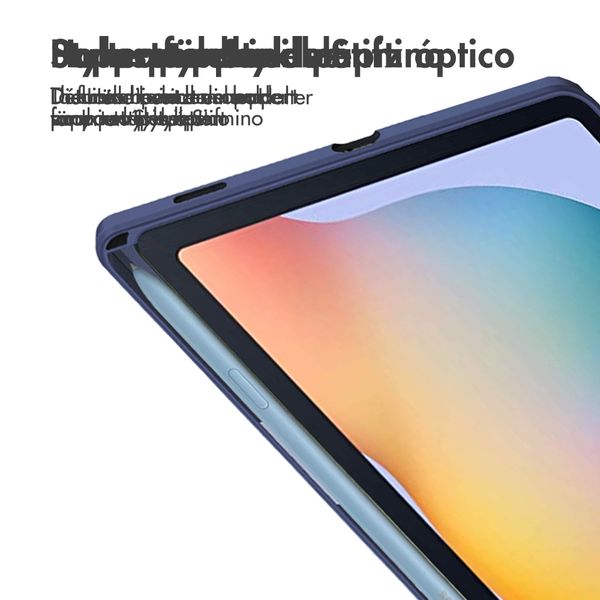 imoshion Coque tablette rigide Trifold Samsung Galaxy Tab S6 Lite (2020/2022/2024)  - Bleu foncé