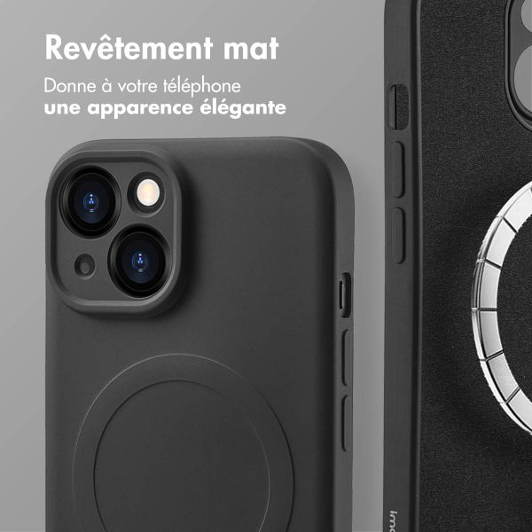imoshion Coque Couleur avec MagSafe Apple iPhone 15 - Noir