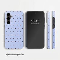Selencia Coque arrière Vivid Samsung Galaxy S24 FE - Happy Dots Digital Sky