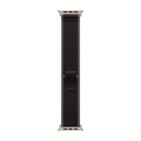 Apple Bracelet Trail Loop Apple Watch | 44/45/46/49 mm - Taille S/M - Charcoal Black / Natural Titanium