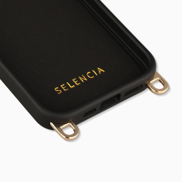 Selencia Coque arrière Rivièra avec MagSafe avec crochets amovibles Apple iPhone 17e / 16e - Velvet Black