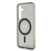 Guess Coque MagSafe IML avec strass Samsung Galaxy S25 - Noir