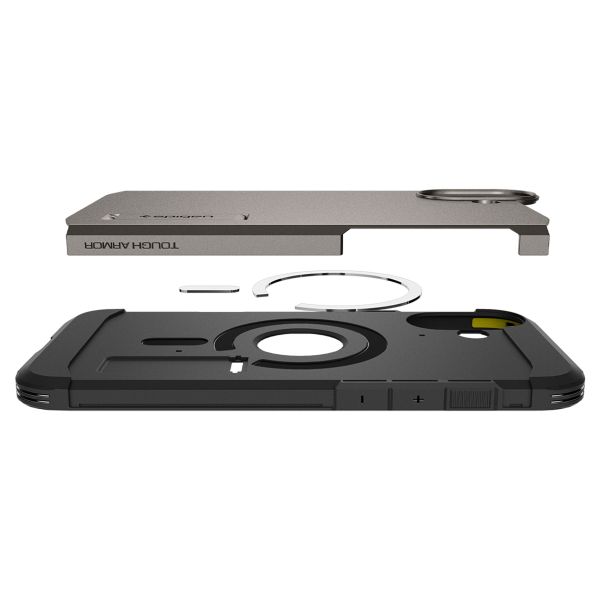 Spigen Coque Tough Armor MagSafe Apple iPhone 16 Plus - Gunmetal