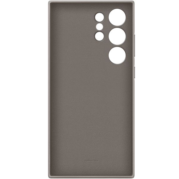Samsung Coque originale en cuir vegan Samsung Galaxy S24 Ultra - Taupe