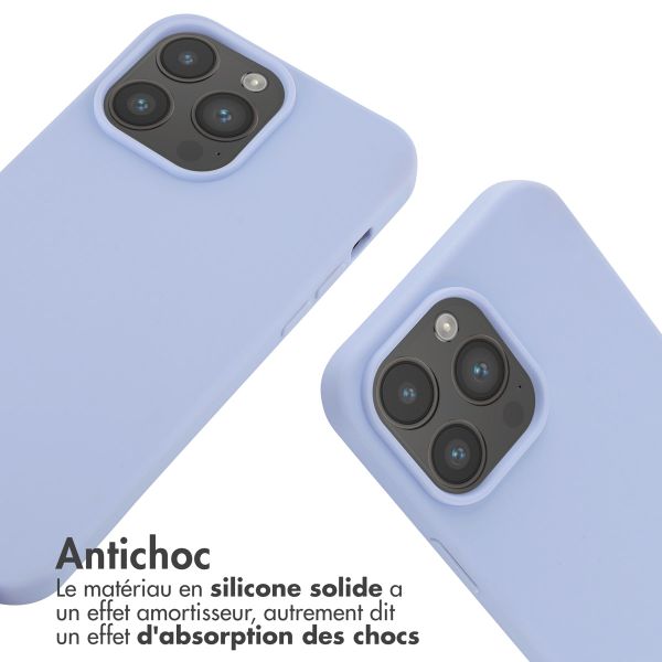 imoshion Coque en silicone avec cordon Apple iPhone 14 Pro Max - Violet