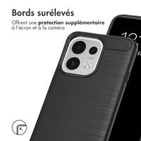 imoshion Coque Brushed Oppo Reno 16 F - Noir