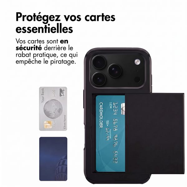 imoshion Coque arrière avec porte-cartes Apple iPhone 18 Pro Max / 17 Pro Max - Noir