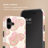 Selencia Coque arrière Vivid avec MagSafe Apple iPhone 16 - Paisley Blush