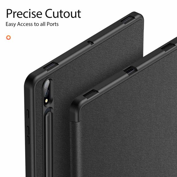 Dux Ducis Coque tablette Domo Samsung Galaxy Tab S8 Plus / S7 Plus / S7 FE 5G - Noir