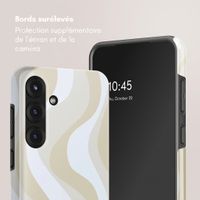 Selencia Coque arrière Vivid Samsung Galaxy S25 FE - Desert Waves Beige
