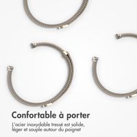 imoshion Bracelet magnétique milanais Apple Watch | 44/45/46/49 mm - Taille S - Starlight