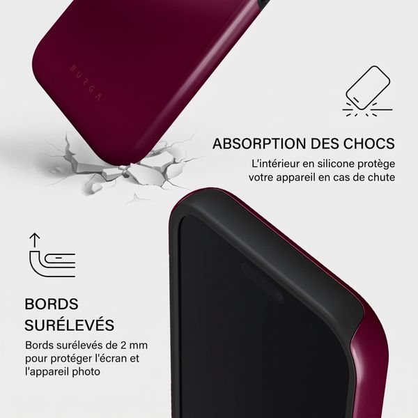 Burga Coque Tough MagSafe Apple iPhone 17 Pro - Dark Cherry