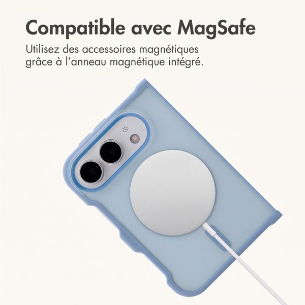 imoshion Coque Color Guard avec MagSafe Apple iPhone Duo - Bleu clair