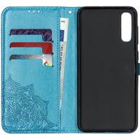 Etui de télephone portefeuille Mandala Samsung Galaxy A50 / A30s - Turquoise