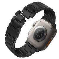 Uniq Bracelet Osta en acier avec maillons auto-ajustables Apple Watch | 44/45/46/49 mm - Midnight Black