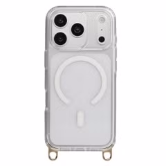 Selencia Coque arrière Rivièra MagSafe avec crochets amovibles Apple iPhone 18 Pro Max / 17 Pro Max - Transparent