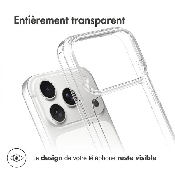 Accezz Coque Xtreme Impact Apple iPhone 18 Pro / 17 Pro - Transparent