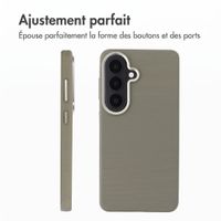 Accezz Coque arrière Mesh avec MagSafe Samsung Galaxy S26 - Gris foncé