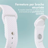 imoshion Bracelet tressé en silicone Apple Watch | 38/40/41/42 mm - Blanc