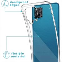 imoshion Coque arrière transparente avec cordon Samsung Galaxy A12 - Noir & Doré