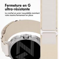 Accezz Bracelet en nylon Alpine Samsung Galaxy Watch Ultra 2 (2026) / Ultra (2024/2025) - Lumière stellaire