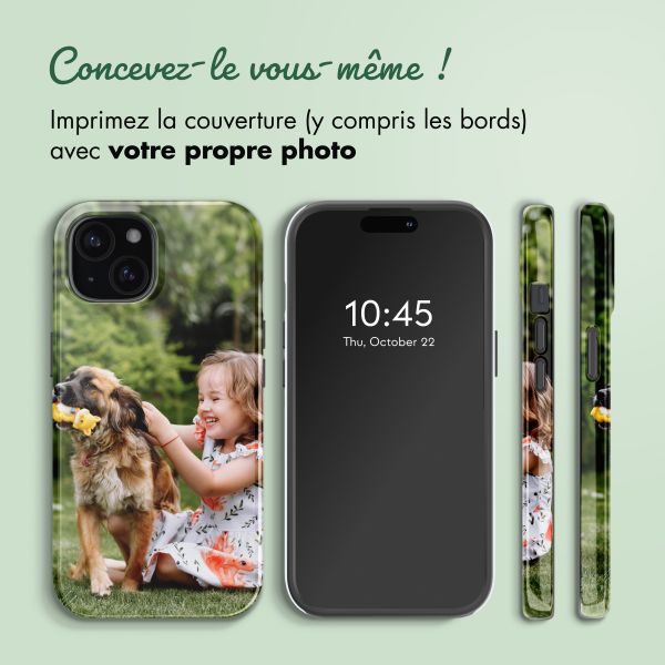 Concevez votre propre coque Tough avec MagSafe Apple iPhone 15 - Blanc