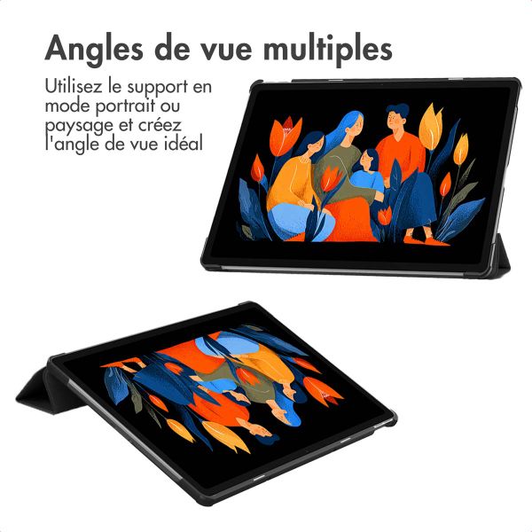 imoshion Coque tablette Trifold Lenovo Idea Tab Plus - Noir