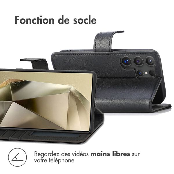 imoshion Étui de télephone portefeuille de luxe Samsung Galaxy S25 Ultra - Noir