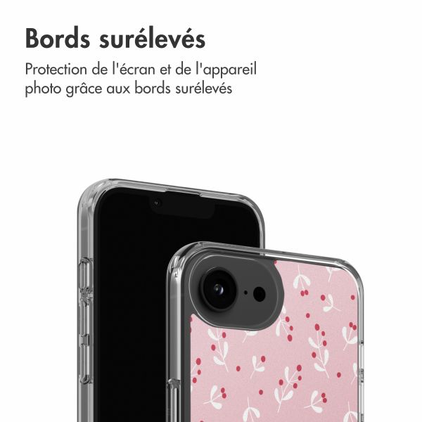 imoshion Coque Design Apple iPhone 17e / 16e - Berries Blush