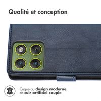 imoshion Étui de télephone portefeuille de luxe Motorola Edge 70 - Bleu foncé