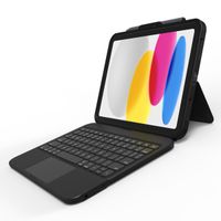 ZAGG Coque clavier tablette Tough Keys Apple iPad 11 (2025) 11 pouces A16 / iPad 10 (2022) 10.9 pouces - AZERTY / FR - Noir