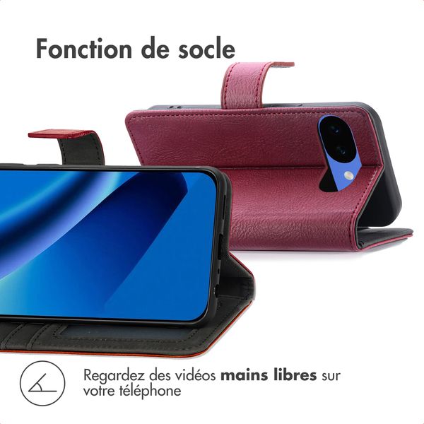 imoshion Étui de télephone portefeuille de luxe Google Pixel 10a - Bordeaux
