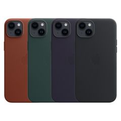 Apple 4 Pack Coque Leather MagSafe iPhone 14 Plus - Umber + Forest Green + Ink + Midnight