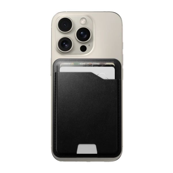 Nomad Horween Portefeuille Mag en cuir avec Apple Find My Tracking - Black