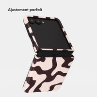 Selencia Coque arrière Vivid avec MagSafe Samsung Galaxy Z Flip 8 - Art Wave Black