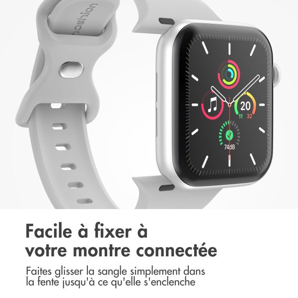 imoshion Bracelet en silicone⁺ Apple Watch | 44/45/46/49 mm - Taille M/L - Fog