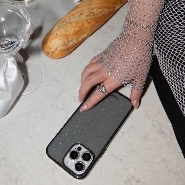 Holdit Coque Pailletée Apple iPhone 12 (Pro) - Noir