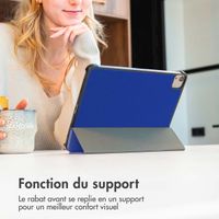 imoshion Coque tablette Trifold Apple iPad 9 (2021) 10.2 pouces / iPad 8 (2020) 10.2 pouces / iPad 7 (2019) 10.2 pouces - Cobalt Blue