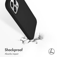 Accezz Coque Liquid Silicone Apple iPhone 13 Pro - Noir
