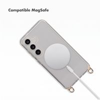Selencia Coque arrière Rivièra MagSafe avec crochets amovibles Samsung Galaxy S25 / S24 - Transparent