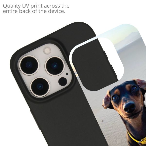 Concevez votre propre coque en gel Apple iPhone 16 Pro - Noir