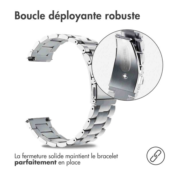 imoshion Bracelet en acier  - Connexion universelle 18 mm - Argent