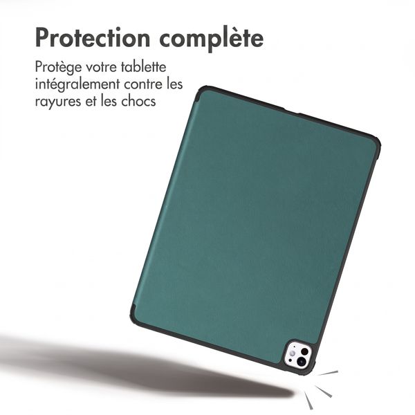 imoshion Coque tablette Trifold Apple iPad Pro 11 (2025) M5 / (2024) M4 - Vert foncé